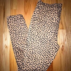 JCREW Women’s Toothpick Leopard Print Jeans, Size 28